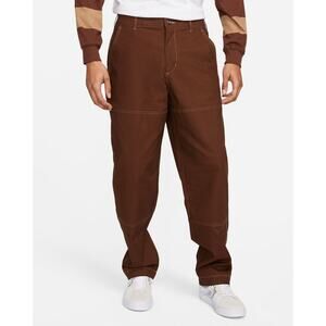 Nike SB Skateboarding Skate Double Knee Pants Ripstop Workwear Brown Mens 28
